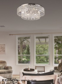 Edison Crystal Ceiling Lights Diyas Flush Crystal Fittings Edison Crystal Ceiling Lights Diyas Flush Crystal Fittings